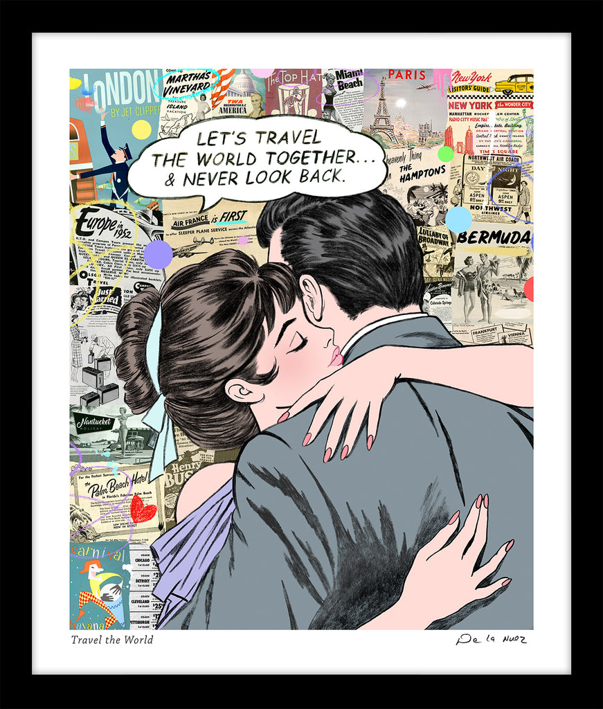 travel the world romance europe hamptons ny palm beach nelson de la nuez pop art