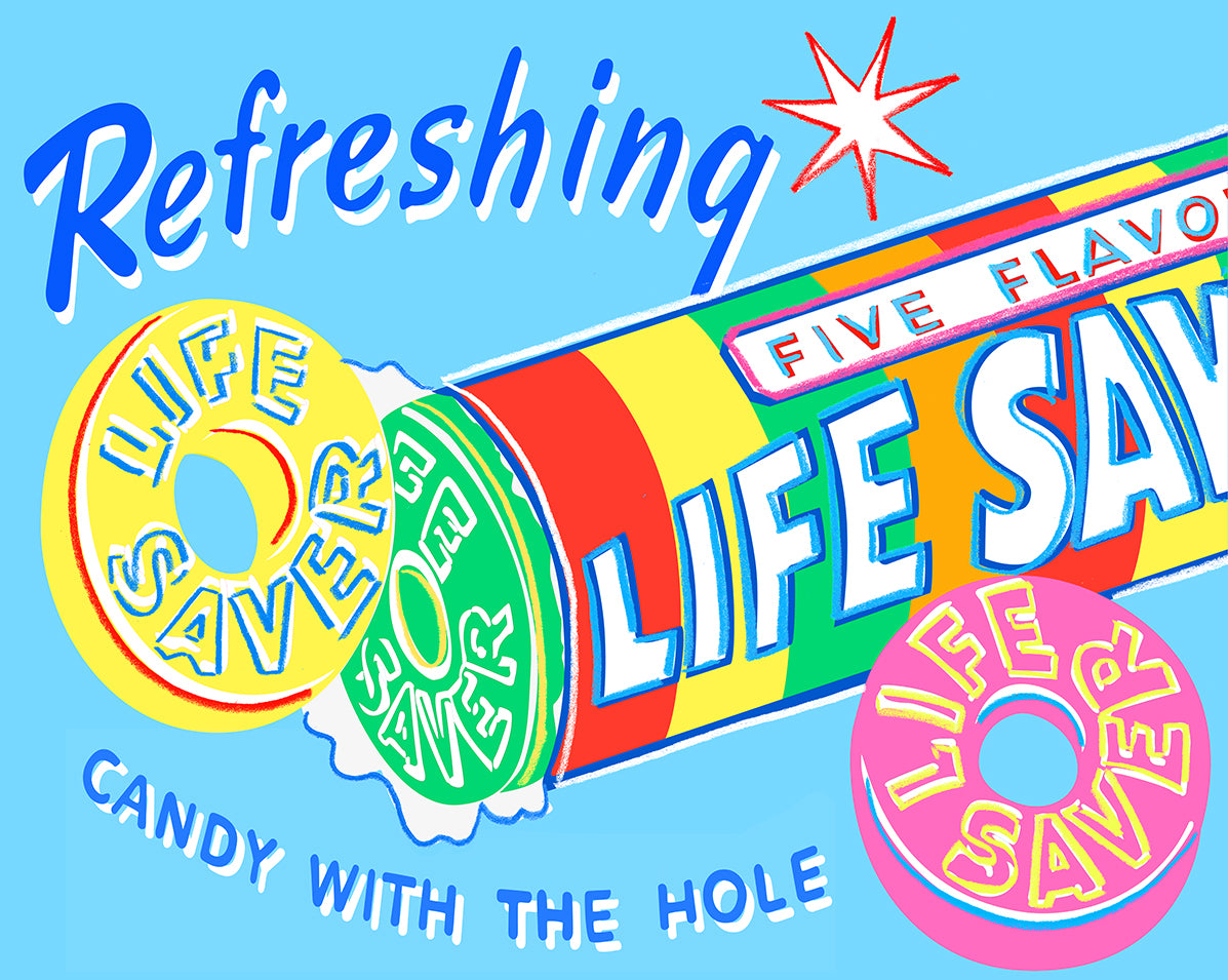 Vintage Life Savers Print | Nelson De La Nuez The King of Pop Art