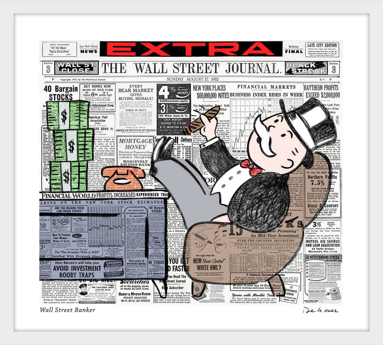 Wall Street Banker Print | Nelson De La Nuez The King of Pop Art