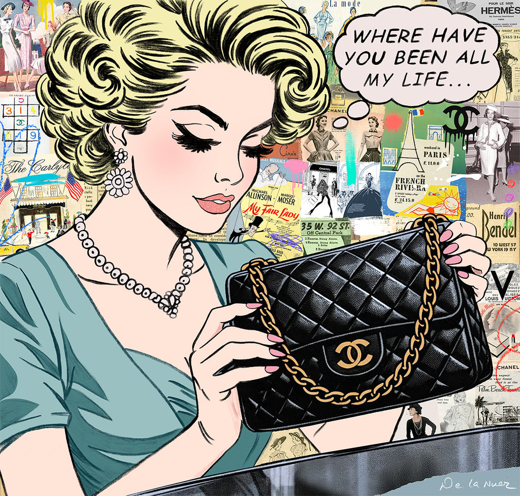 king of pop art nelson de la nuez chanel bag luxury shopping travel pop artist