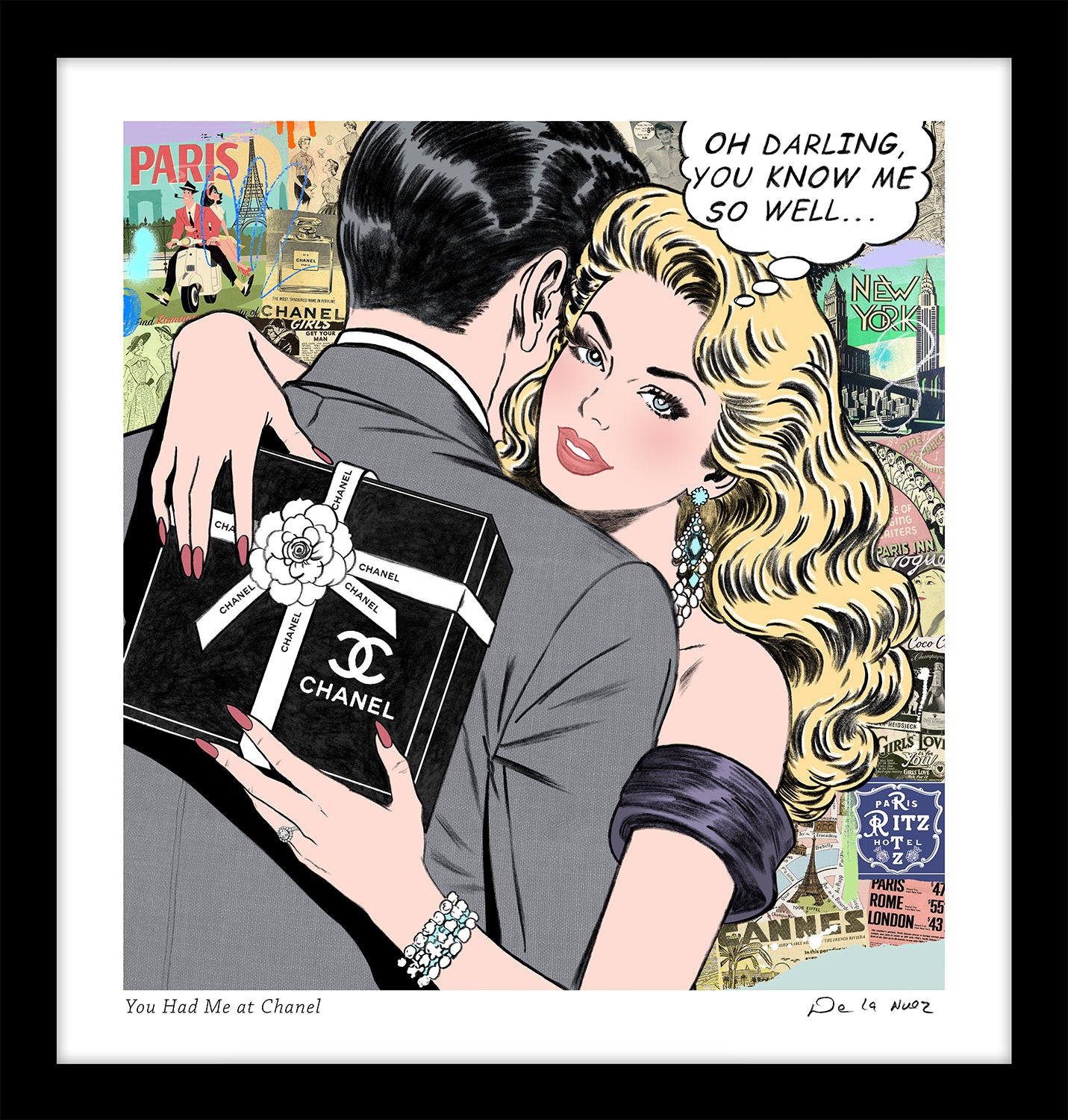 You Had Me at Chanel Print | Nelson De La Nuez The King of Pop Art
