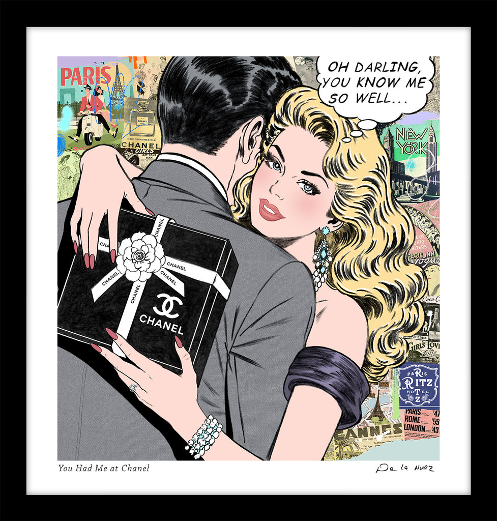King of Pop Art Nelson De La Nuez - You had me at Chanel Coco Chanel Designer Fashion Handbag Luxury Purse Shopping Success