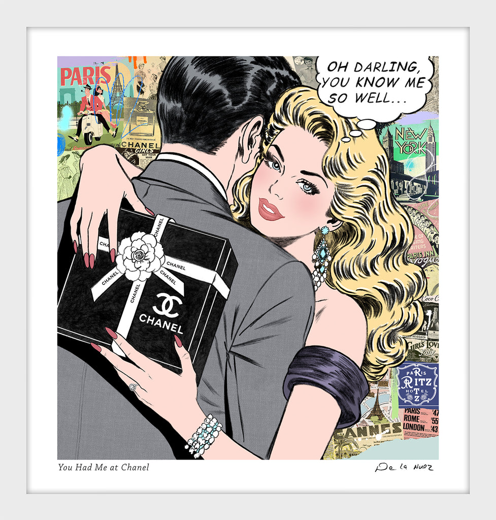 King of Pop Art Nelson De La Nuez - You had me at Chanel Coco Chanel Designer Fashion Handbag Luxury Purse Shopping Success