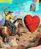 western heart romance humor cowboy nelson de la nuez pop art
