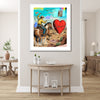 western heart romance humor cowboy nelson de la nuez pop art