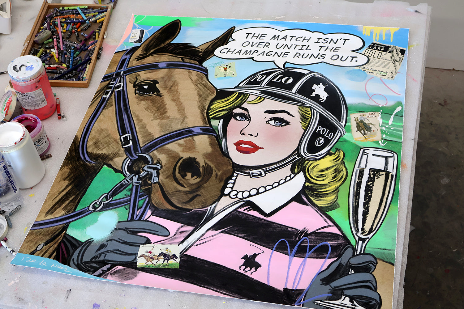 A Perfect Match -  Mixed Media - FRAMED, Signed