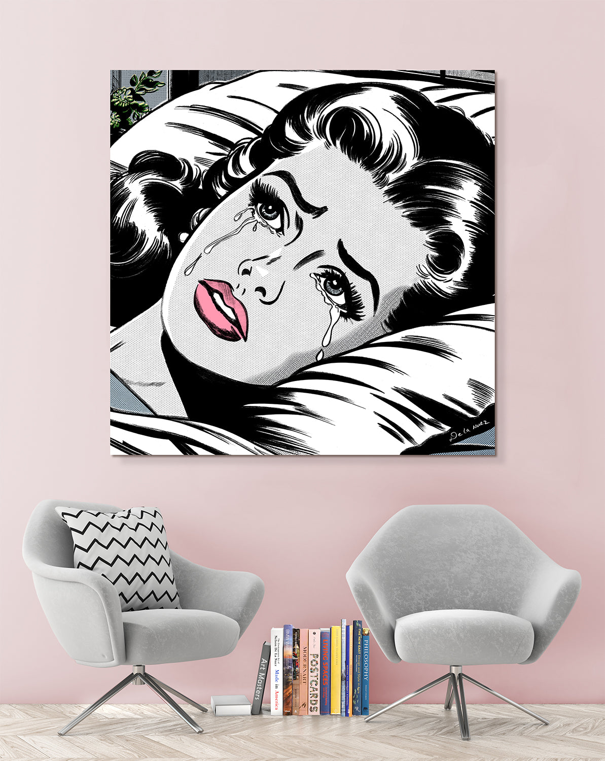 Crying Girl Canvas One of a Kind