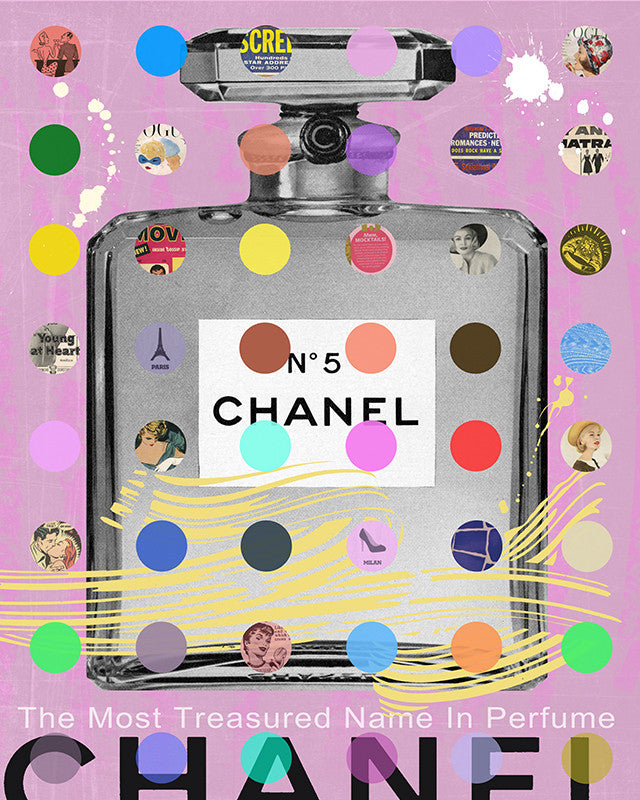 Chanel Chess Painting by Lascaz Pop Art