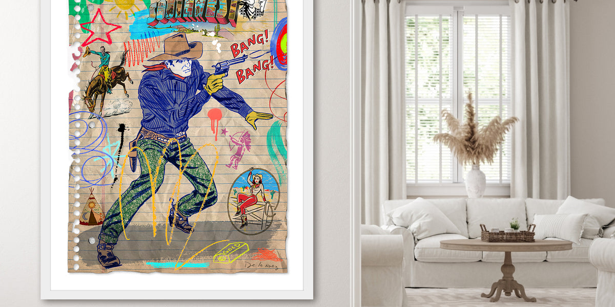 Bang Bang Mixed Media - FRAMED, Signed | Nelson De La Nuez The