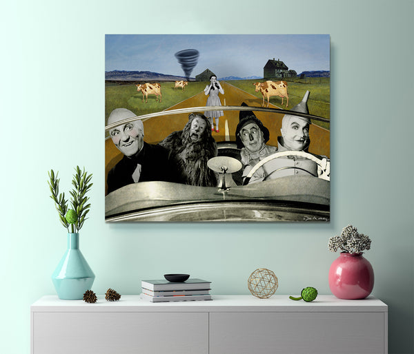 king of pop art nelson de la nuez wizard of oz ditching dorothy humor art 