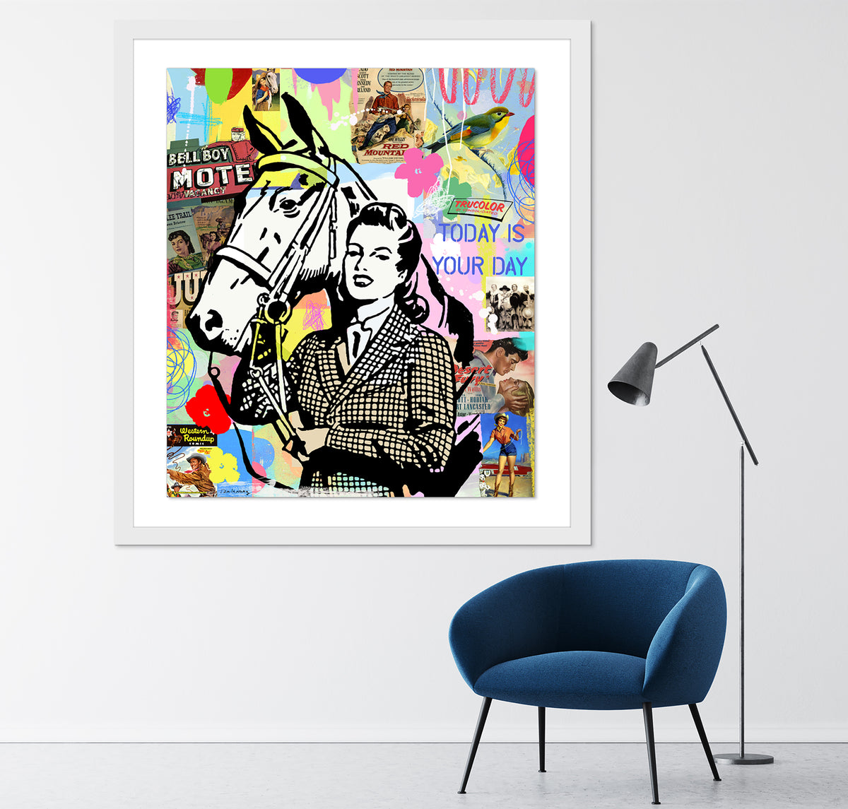 EquestrianDreamsWhiteFrameWall