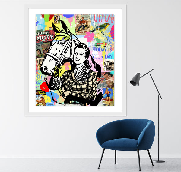 Equestrian Dream horse art contemporary art pop artist nelson de la nuez