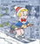 Nelson De La Nuez Hit the Slopes richie rich ski Aspen skiing Little Nell Hotel Jerome Swiss Alps snow king of pop art