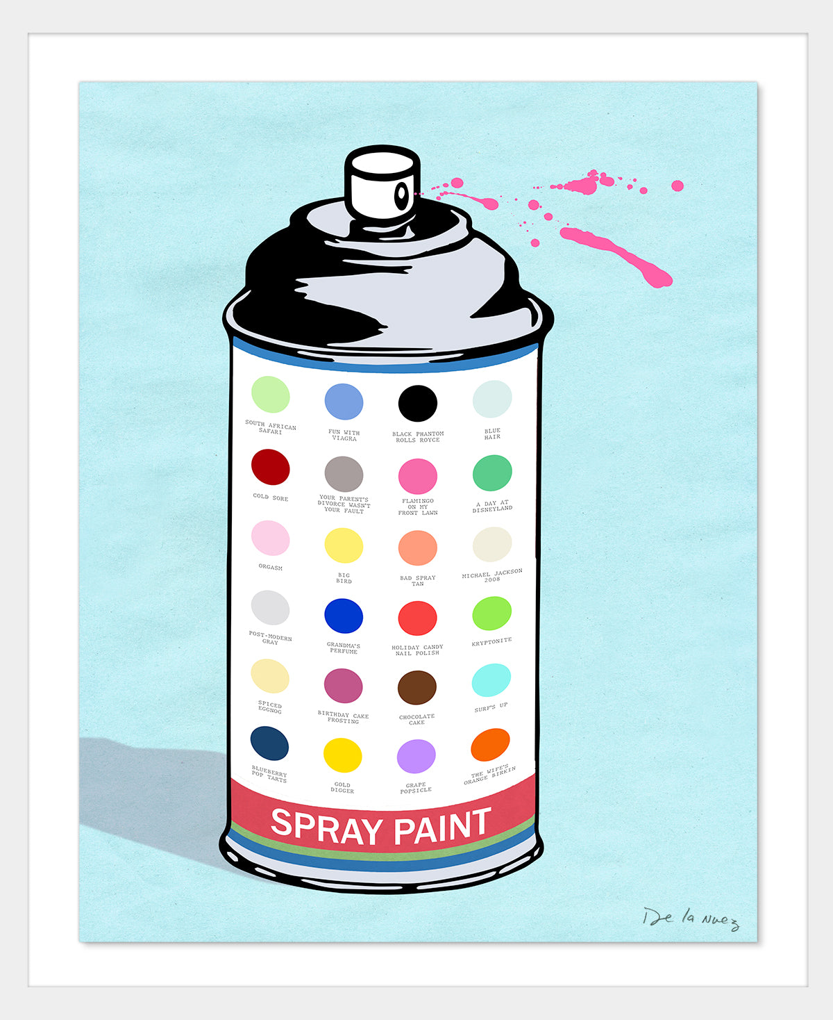 It's All Fabulous Spray Paint Mixed Media - FRAMED, Signed