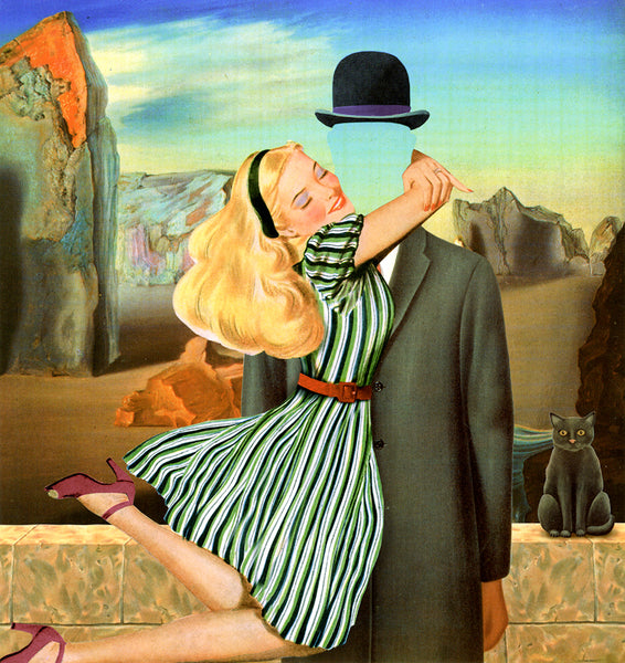 nelson de la nuez king of pop art kissing kiss magritte