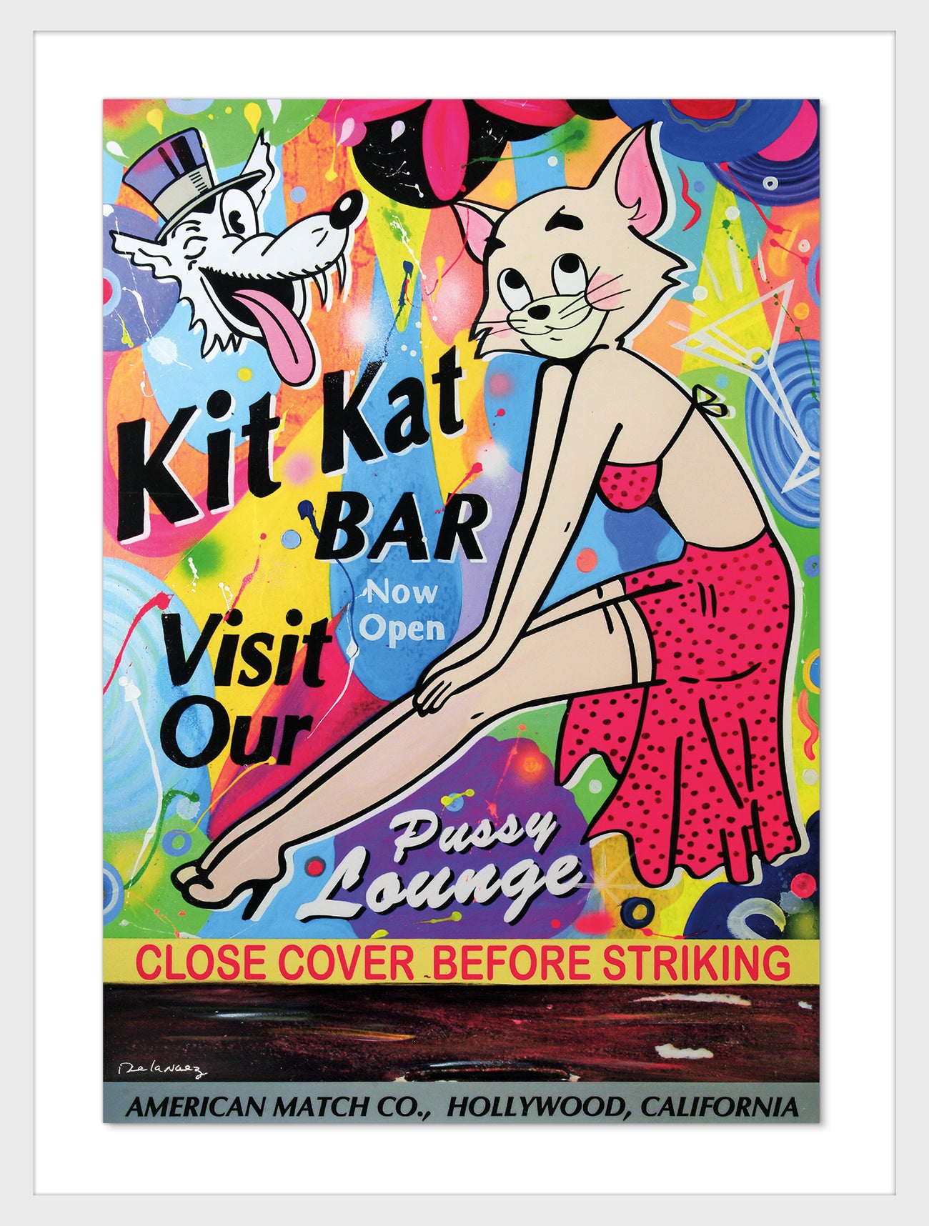 Kit Kat Club Mixed Media  - FRAMED, Signed