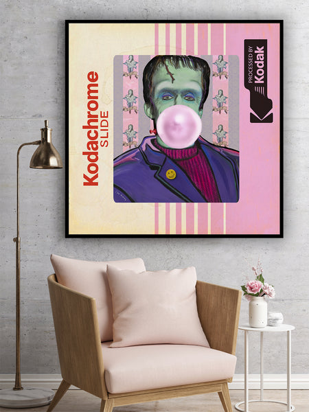 king of pop art nelson de la nuez vintage kodachrome slide series herman munster bubblegum