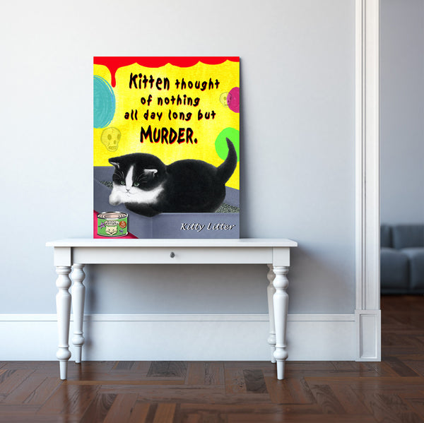 psycho kitty cat art humor kitty nelson de la nuez king of pop art