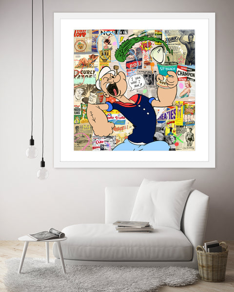 the king of pop art nelson de la nuez sailor man popeye vintage cartoon navy