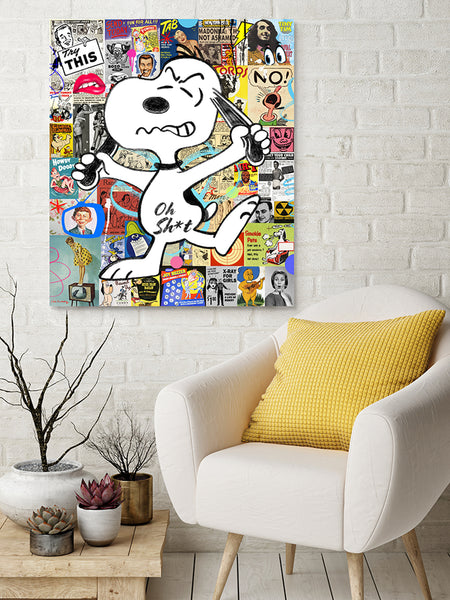 nelson de la nuez king of pop art humor snoopy dog peanuts