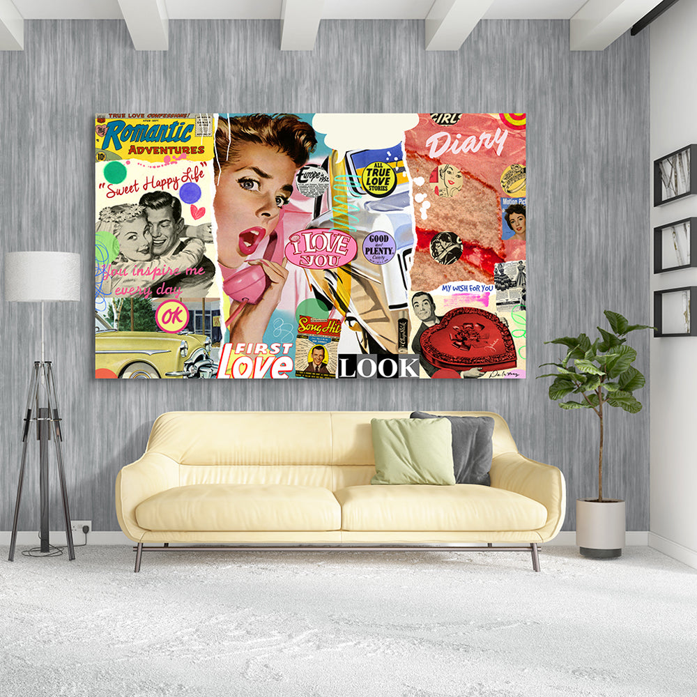nelson de la nuez pop art sweet happy life 1950s romance interior design king of pop art
