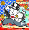 bitcoin, take themonopoly bitcoin, take the money and run, nelson de la nuez, pop art, king of pop art cryptocurrency wall street money stock market finance investor stock trader, wall street journal