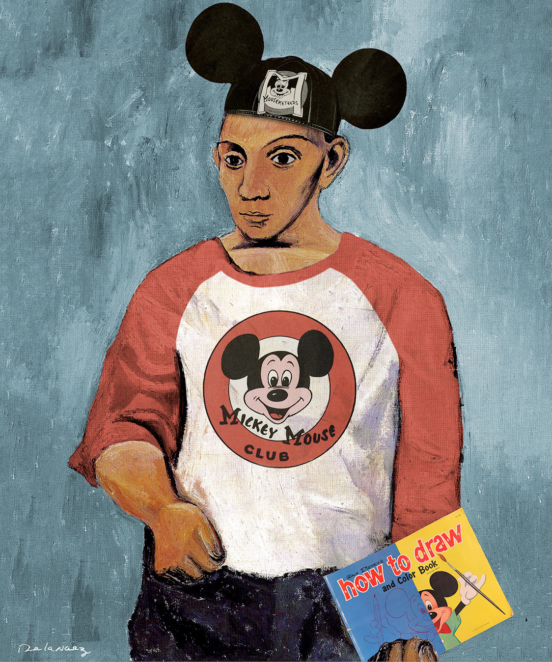 King of Pop Art Nelson De La Nuez Mouseketeer Mickey Mouse Club Print