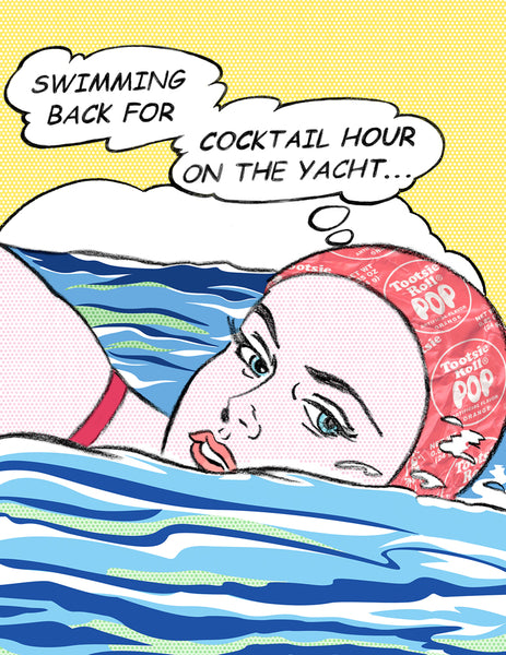 nelson de la nuez king of pop art yacht life cocktails material girl swim