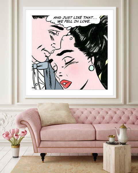 Happily Ever After Mixed Media on Paper Sketch - FRAMED, Signed